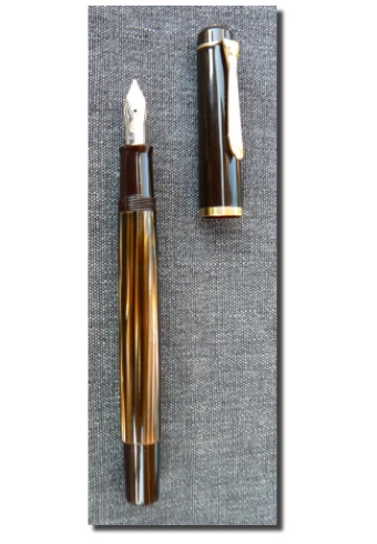 Pelikan M200 Oldstyle Schildpatt braun gestreift