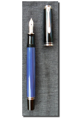 Pelikan M405 blau gestreift